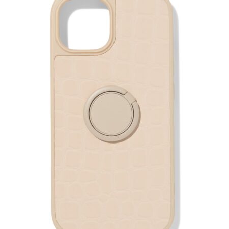 HEMA Sassy me telefoonhoesje iPhone 15 kunstleer (gebroken wit) | HEMA