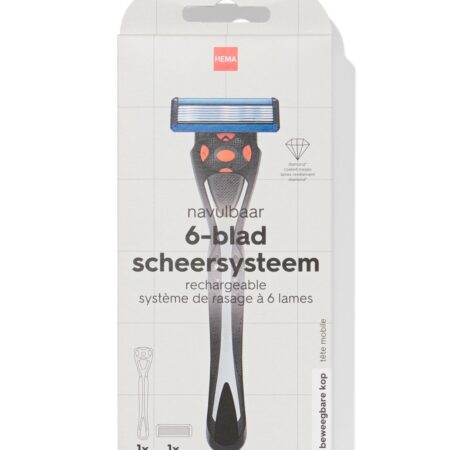 HEMA Scheersysteem met 6 mesjes en trimmer | HEMA