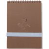 Schetsboek 18.6x25.4cm met penelastiek (bruin)