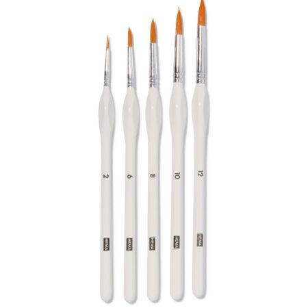 HEMA Schilderpenselen met ronde punt - 5 stuks | HEMA