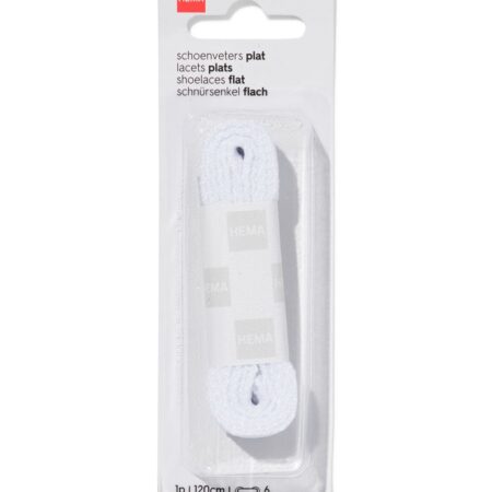 HEMA Schoenveter plat 150 cm (wit) | HEMA