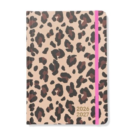 HEMA Schoolagenda 2026-2027 A5 panter (bruin) | HEMA