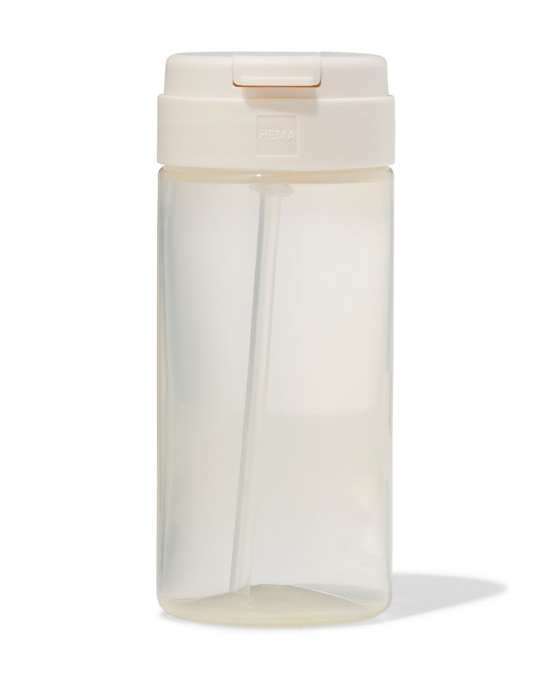 HEMA Schoolbeker met rietje 300ml beige (beige) | HEMA