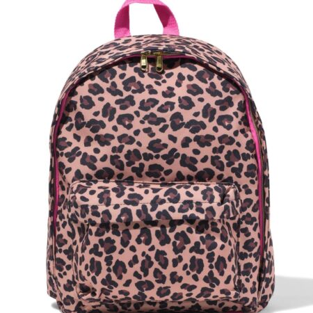 HEMA Schooltas 40x30x10cm luipaard (bruin) | HEMA
