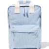 HEMA Schooltas 40x30x10cm rib strepen (lichtblauw) | HEMA