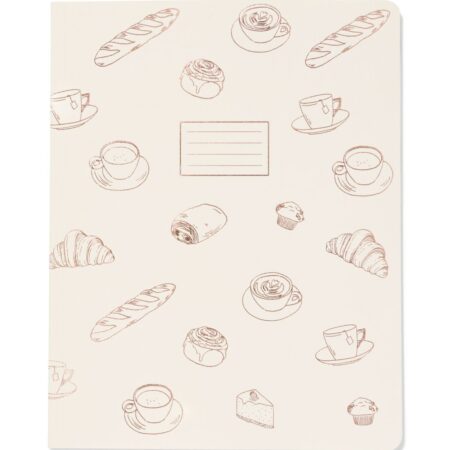 HEMA Schrift 25.5x20cm gelinieerd croissant (gebroken wit) | HEMA