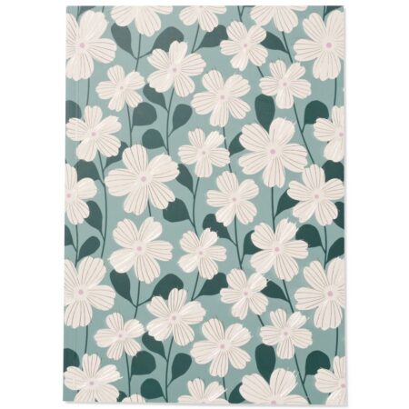 HEMA Schrift A4 gelinieerd bloemen (multi) | HEMA