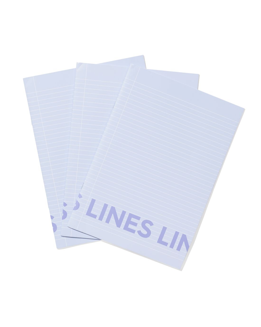 HEMA Schriften A4 gelinieerd blauw - 3 stuks (blauw) | HEMA