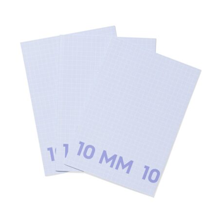 HEMA Schriften A4 geruit 10mm blauw - 3 stuks (blauw) | HEMA