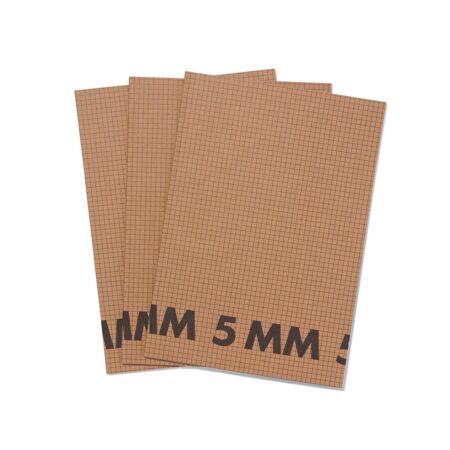 HEMA Schriften A4 geruit 5 mm - 3 stuks (bruin) | HEMA