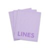 Schriften lila A5 gelinieerd - 3 stuks (lila)