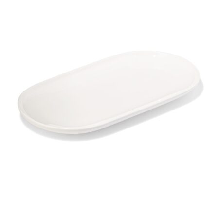 HEMA Serveerschaal 16 x 30 x 2cm Knap new bone china wit (wit) | HEMA
