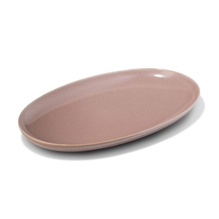 HEMA Serveerschaal 20 x 32 x 3cm Puur aardewerk taupe (taupe) | HEMA