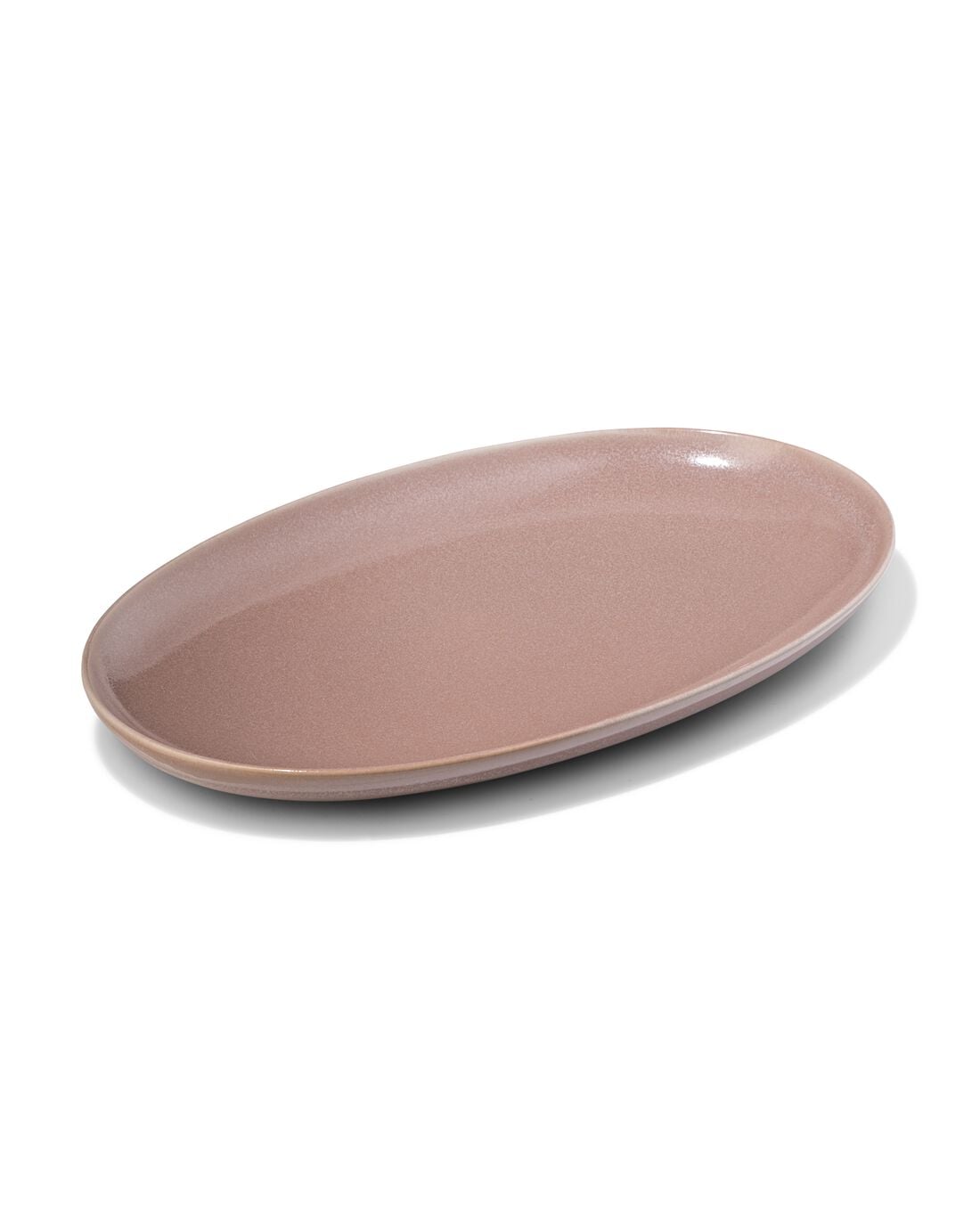 HEMA Serveerschaal 20 x 32 x 3cm Puur aardewerk taupe (taupe) | HEMA