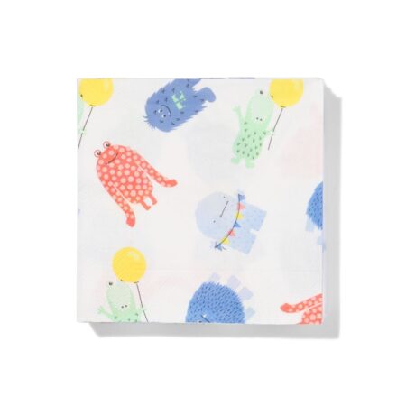 HEMA Servetten 24x24cm monster - 20 stuks. | HEMA