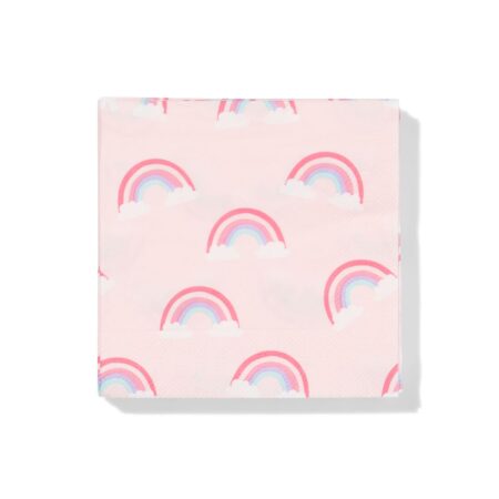 HEMA Servetten 24x24cm papier regenbogen - 20 stuks | HEMA
