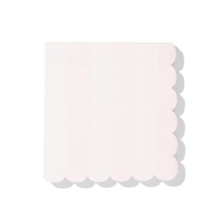 HEMA Servetten 24x24cm papier strepen roze - 20 stuks (roze) | HEMA
