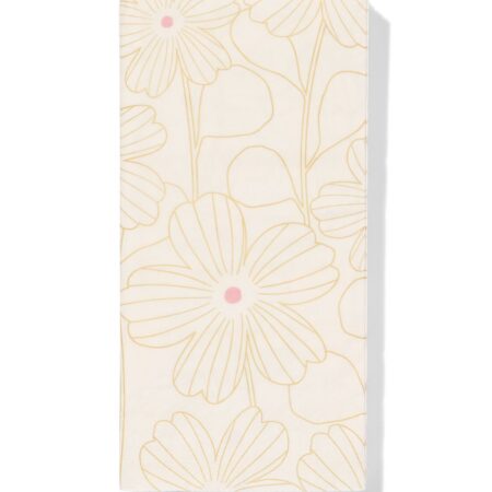HEMA Servetten 33x18cm floraal goud - 12 stuks (goud) | HEMA