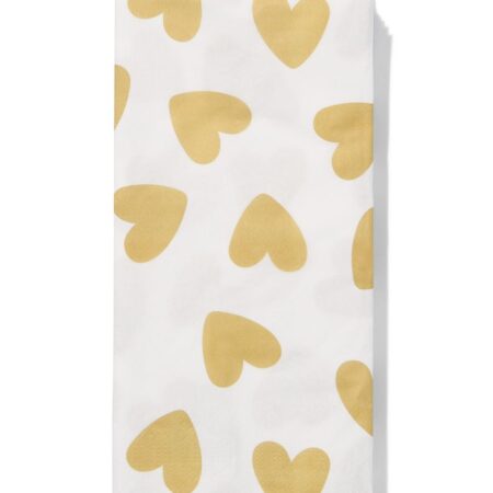 HEMA Servetten 33x18cm papier hart - 12 stuks (goud) | HEMA