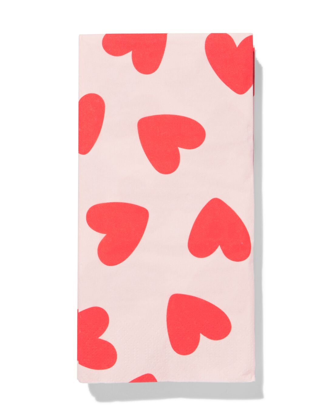 HEMA Servetten 33x18cm papier hartjes - 12 stuks (rood) | HEMA