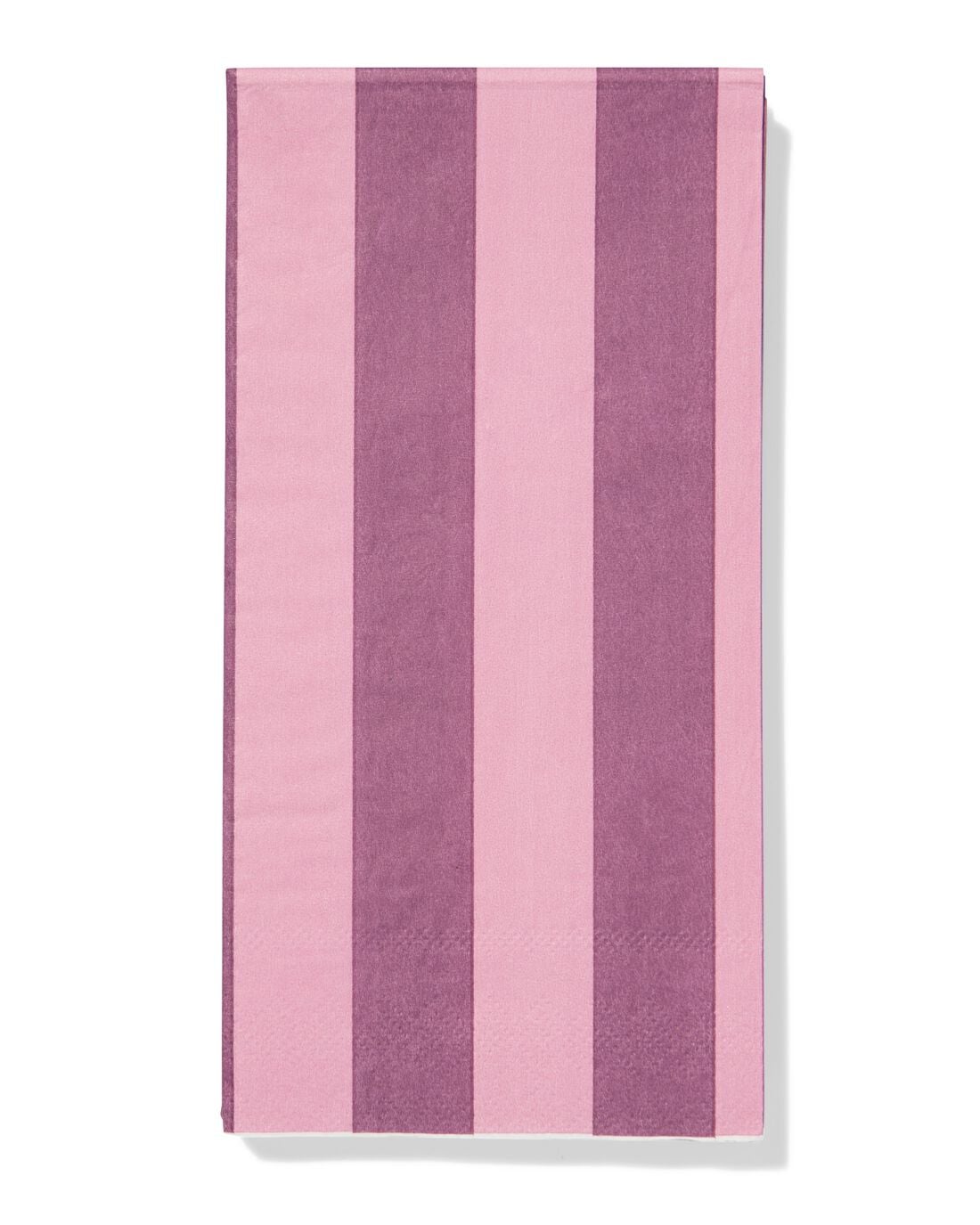 HEMA Servetten 33x18cm papier streep - 12 stuks (roze) | HEMA