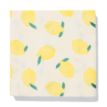 HEMA Servetten 33x33cm papier citroen - 20 stuks (geel) | HEMA