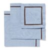 Servetten 47x47cm katoen blauw-bruin - 2 stuks (blauw)