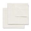 Servetten 47x47cm katoen lurex zilver - 2 stuks (zilver)