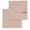 HEMA Servetten beige met glitters chambray katoen 47x47 - 2 stuks (zand) | HEMA