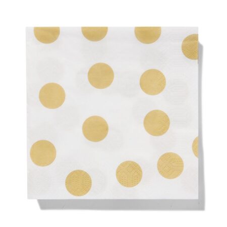 HEMA Servetten gouden stip 20 stuks (goud) | HEMA