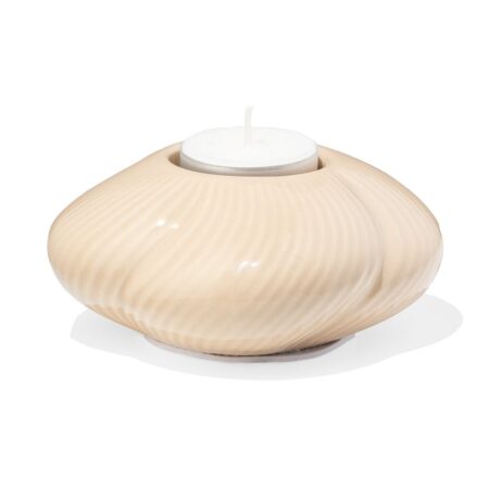 HEMA Sfeerlichthouder keramiek twist crème (creme) | HEMA