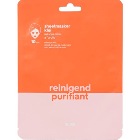 HEMA Sheetmasker klei reinigend | HEMA