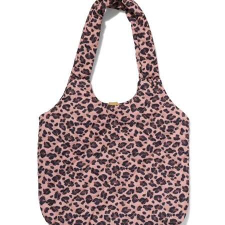 HEMA Shopper 45x32x13cm luipaard (bruin) | HEMA