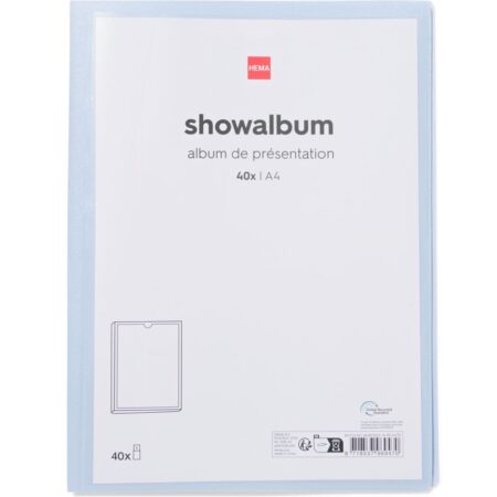 HEMA Showalbum A4 lichtblauw (lichtblauw) | HEMA
