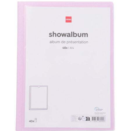 HEMA Showalbum A4 roze (lila) | HEMA