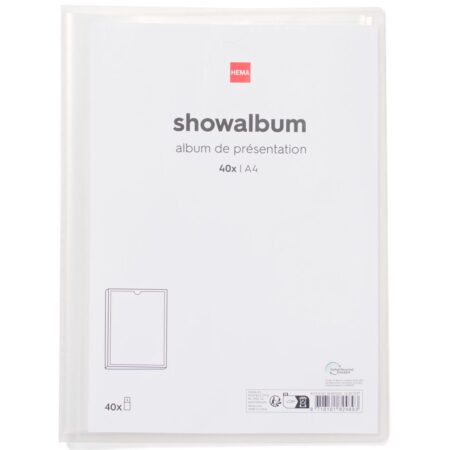 HEMA Showalbum A4 transparant (transparant) | HEMA