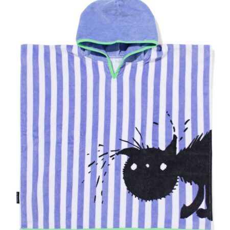 HEMA Siepie kinder strandponcho 60x60cm velours (multicolor) | HEMA