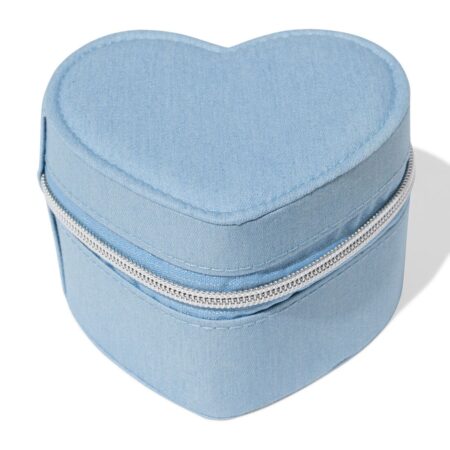 HEMA Sieradendoos 12x12x8cm denim hart | HEMA