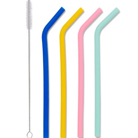 HEMA Siliconen rietjes - 4 stuks | HEMA