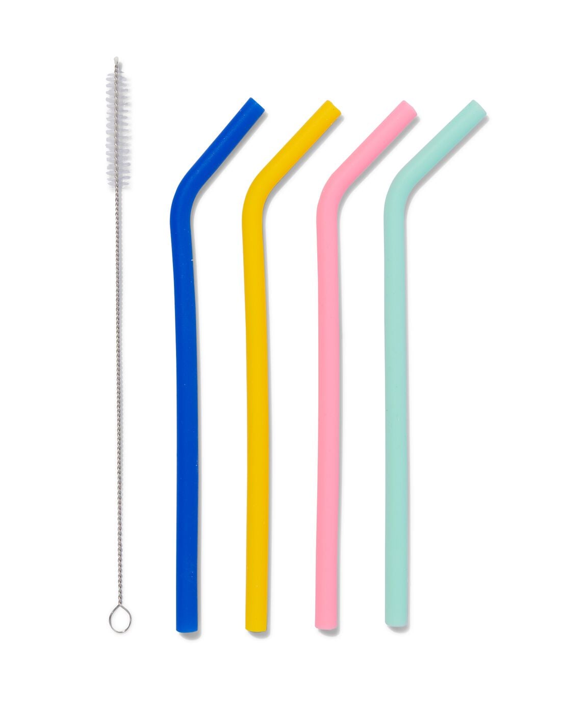 HEMA Siliconen rietjes - 4 stuks | HEMA