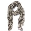 HEMA Sjaal 80x185cm sjaal abstract (bruin) | HEMA