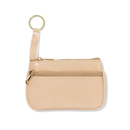 HEMA Sleutel etui 12x8cm kunstleer beige | HEMA