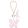 HEMA Sleutelhanger 16x8x2.5cm vlinder (roze) | HEMA