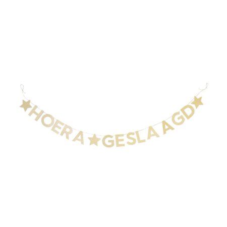 Slinger 1.8m papier geslaagd (goud)