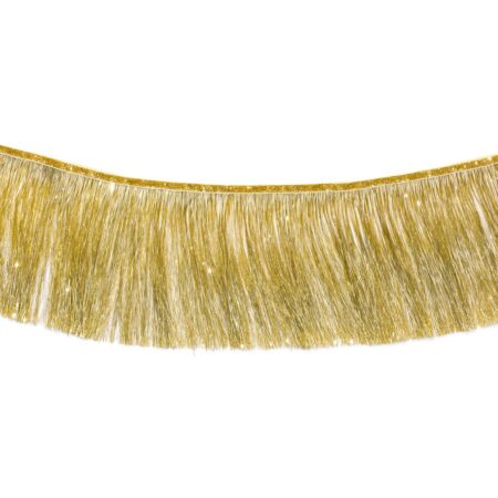 Slinger 3m franjes goud