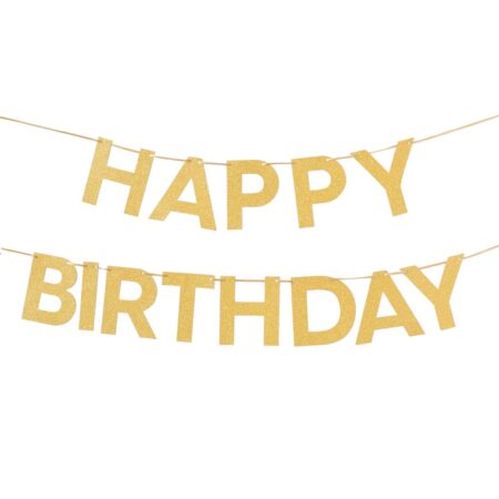 HEMA Slinger happy birthday goud (goud) | HEMA