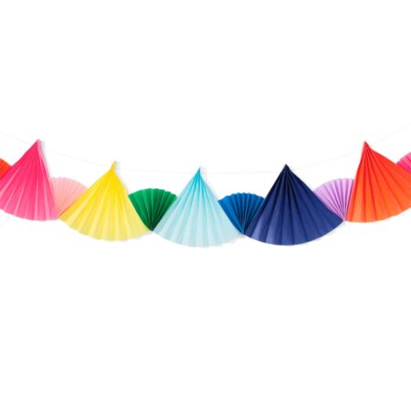 HEMA Slinger papieren waaiers meerkleurig 6m (multicolor) | HEMA