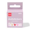 HEMA Sluitstickers hartjes - 100 stuks (rood) | HEMA