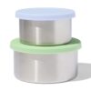 HEMA Snackboxen rvs groen - 2 stuks (groen) | HEMA