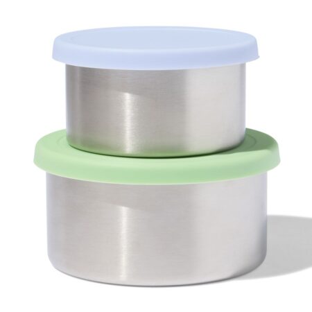 HEMA Snackboxen rvs groen - 2 stuks (groen) | HEMA